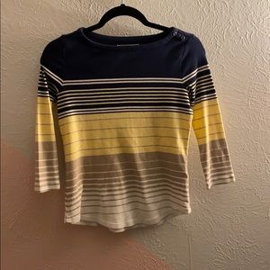 Charter club 3/4 sleeve cotton blouse